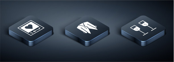 设置等距相框和心形玻璃图片下载