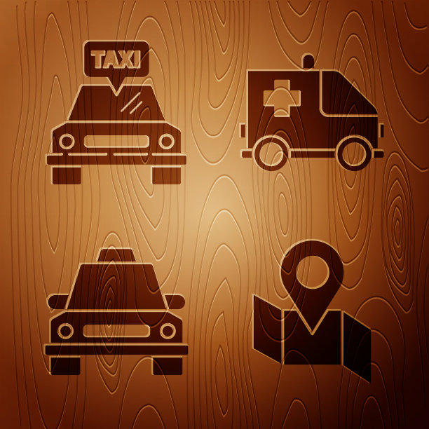 设置折叠地图与出租车的位置标记图片下载