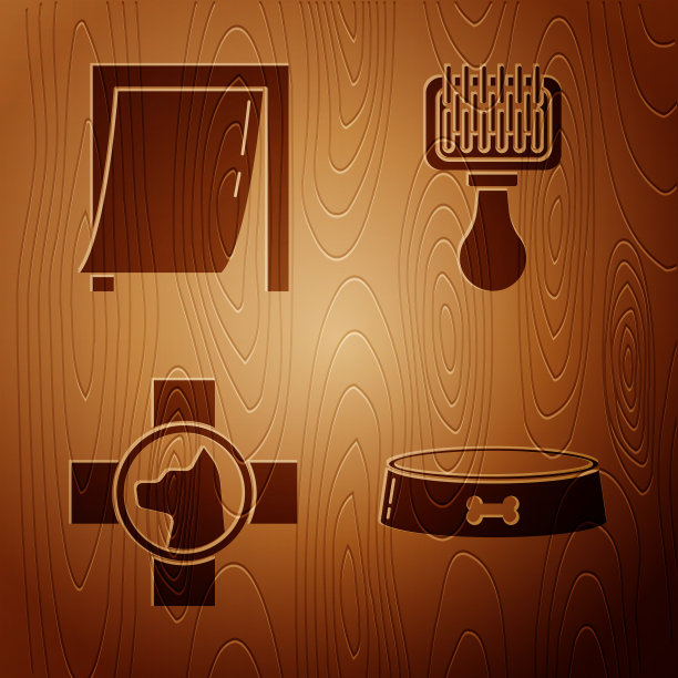 为宠物兽医诊所设置宠物食品碗门图片下载