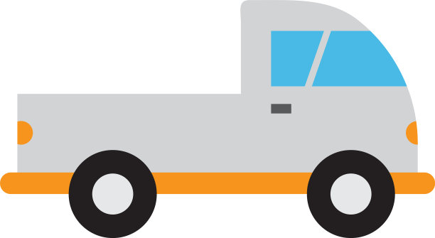 皮卡运输图标设计模板图片下载