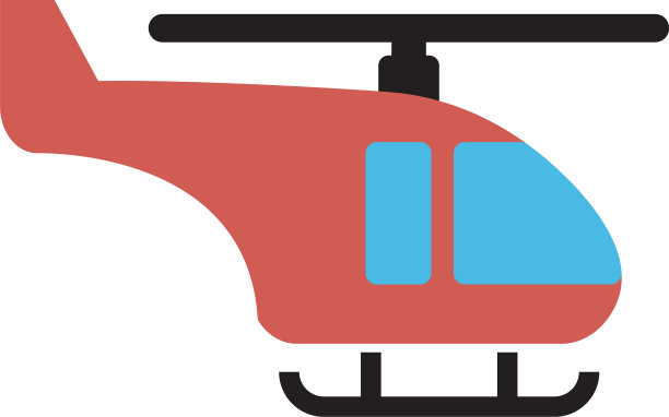 直升机运输图标设计模板图片下载