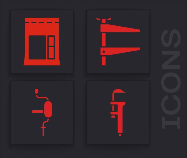 设置卡尺或卡尺和秤水泥袋图片下载