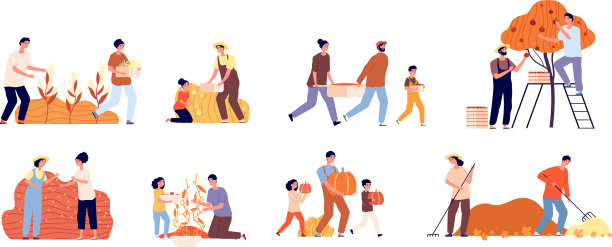 秋采农人平收图片下载