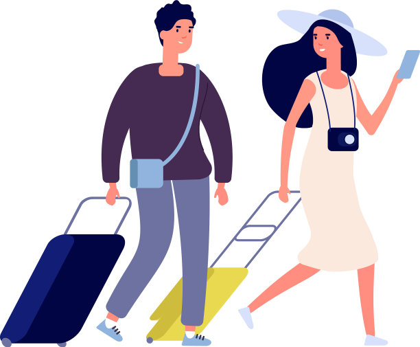 快乐游客暑假周末旅游图片下载