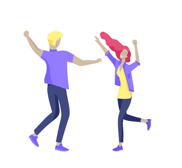 跳跃角色以各种姿势群年轻图片下载