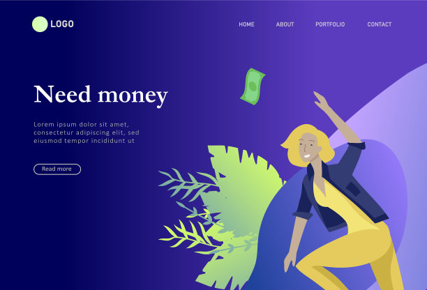 登陆页面模板快乐的人与金钱图片下载