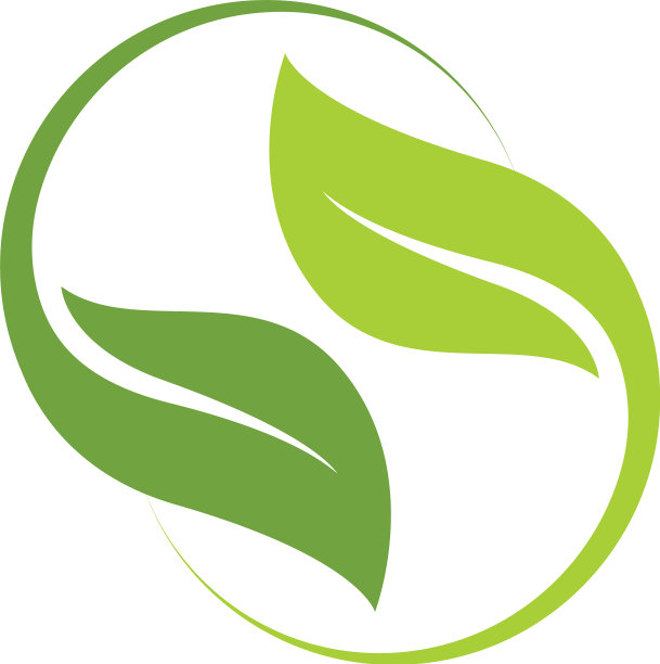 叶片生态自然标志模板图片下载