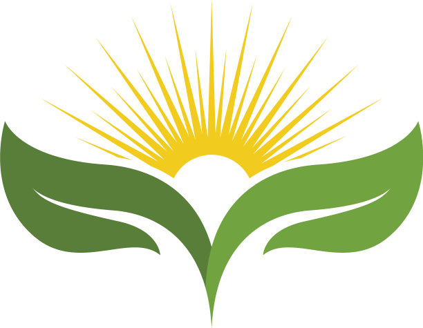 叶片生态自然标志模板图片下载