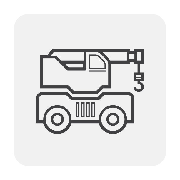 移动式起重机图标图片下载