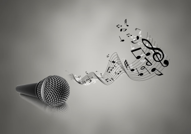 背景上隔离的复古麦克风图片下载