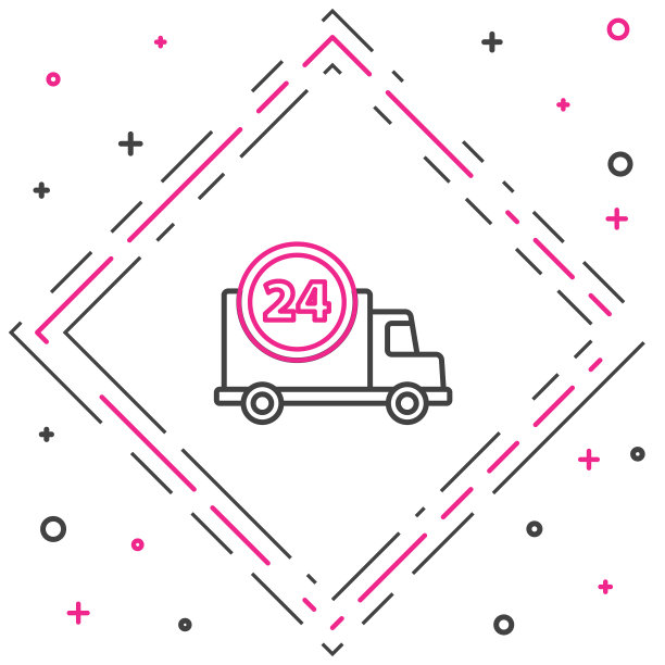 线路快速24小时送车图标图片下载