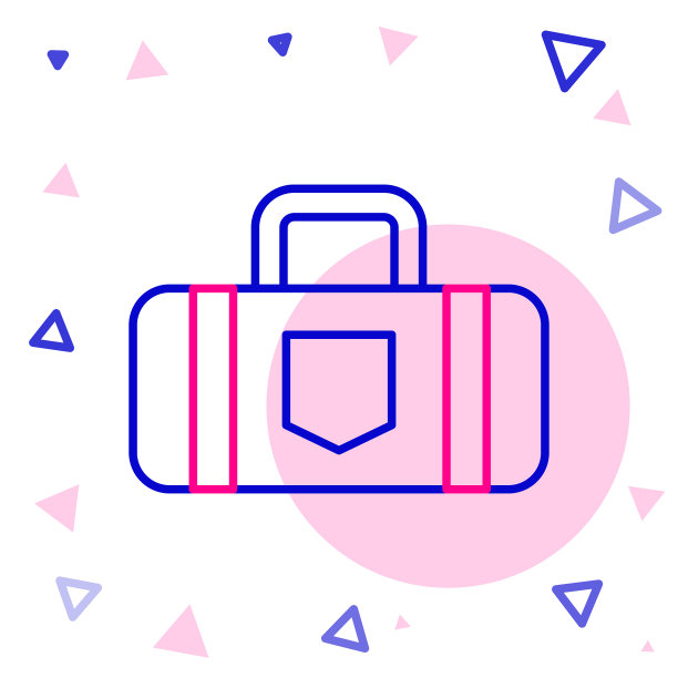 线旅行箱旅行图标孤立在白色图片下载