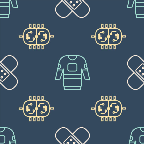 设置线交叉绷带石膏曲棍球桌和图片下载