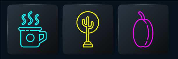 套线杯茶，梅，果，树黑图片下载