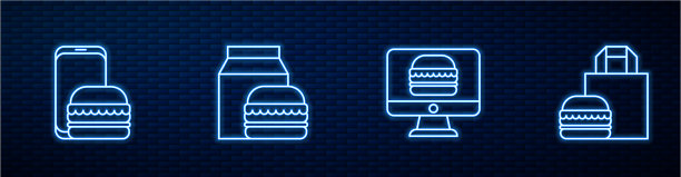 设置在线订购和送汉堡图片下载