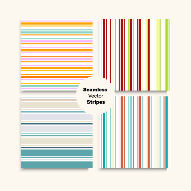 水手条纹无缝设计套装游泳衣图片下载