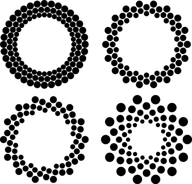 设置黑色螺旋半色调点图片下载