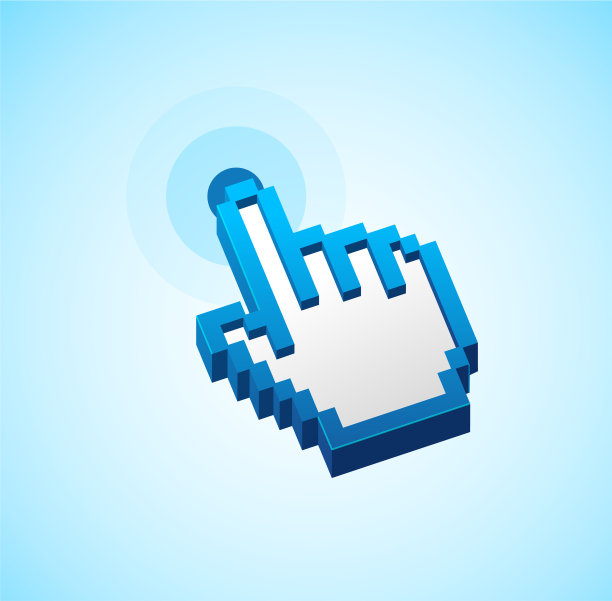 像素计算机光标按钮标志图片下载