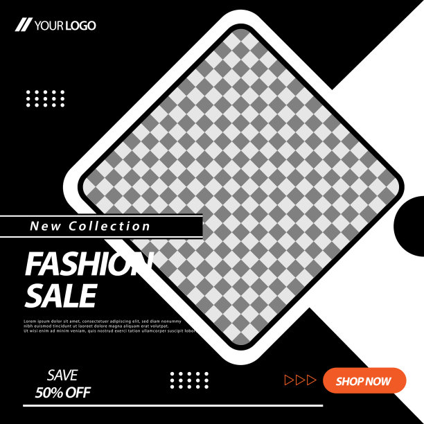 布局方形社交媒体横幅设计模板图片下载