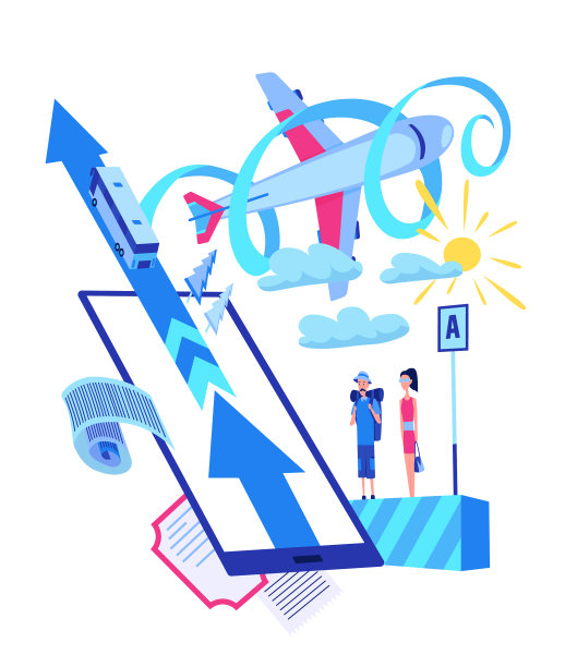 网上预订飞机或巴士购买图片下载