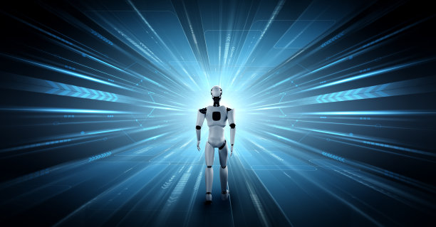 3D渲染机器人人形科幻世界图片下载