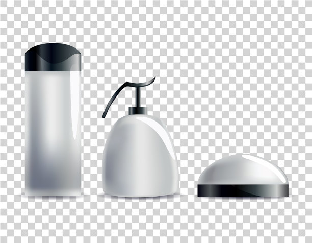 逼真的空白化妆管集无品牌图片下载