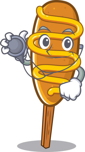 吉祥物图片玉米狗卡通医生图片下载