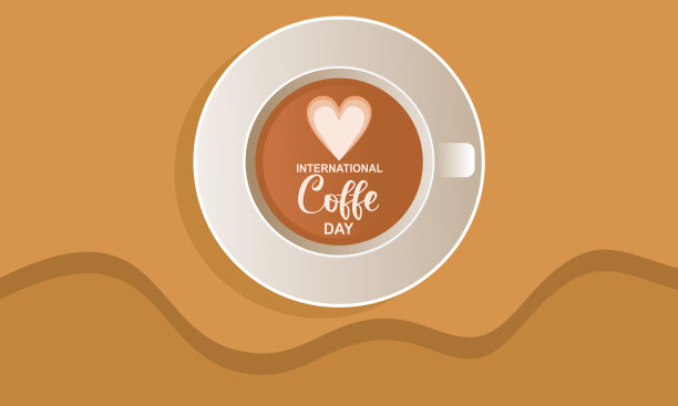 咖啡日贺卡或背景图片下载