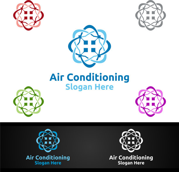 空调和供暖服务标志图片下载