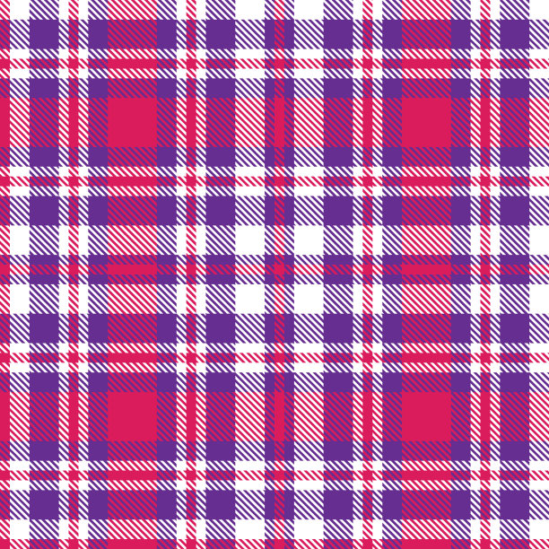 紫色格子呢格子无缝图案图片下载