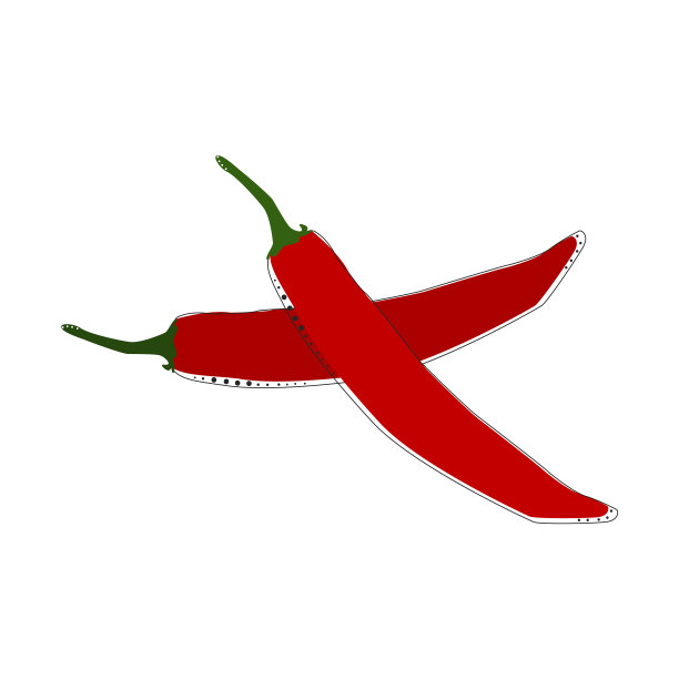 红辣椒分离载体图解。蔬菜，健康的有机食品。烹饪平面设计。图片下载