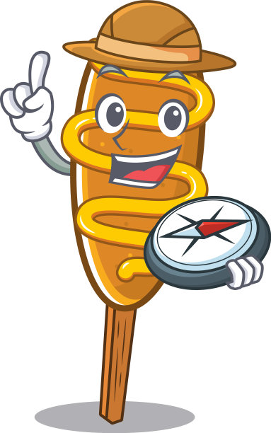 玉米狗有经验的探险家使用指南针图片下载