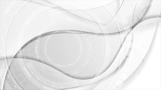 技术HUD齿轮和灰波背景图片下载