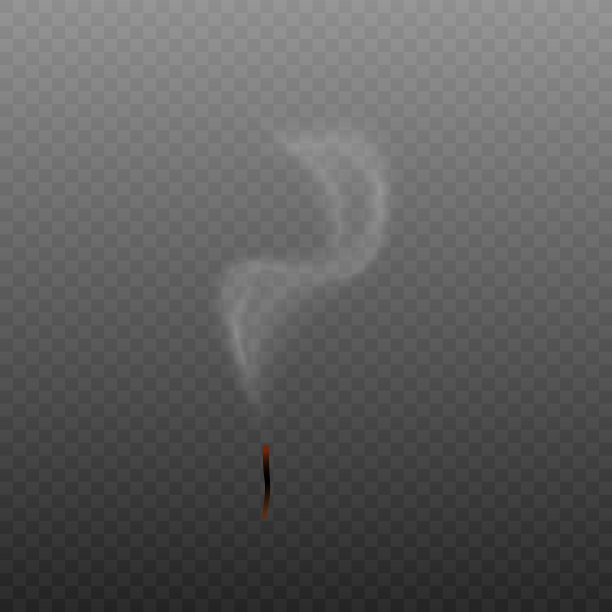 灯芯因熄灭的燃烧而冒出烟来图片下载