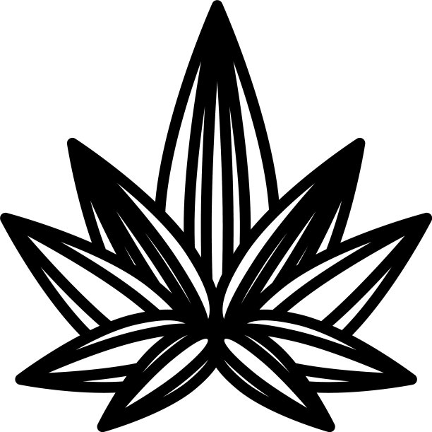 中国莲花装饰线条风格的图标图片下载