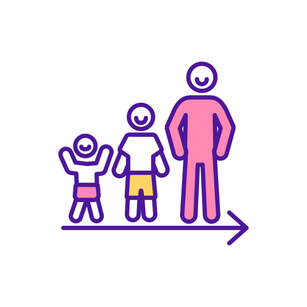 人成长RGB颜色图标图片下载