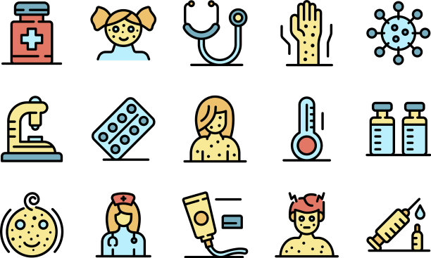 水痘图标设置平图片下载