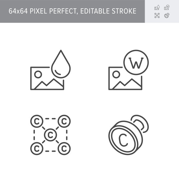 版权行包括图标图片下载