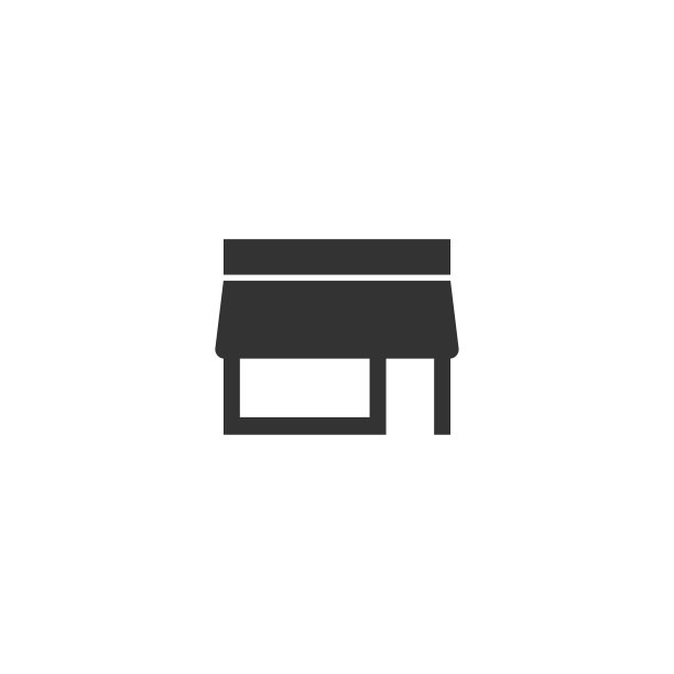 商店商店黑色图标为网页设计。向量孤立图片下载