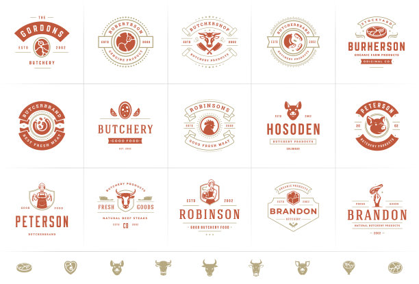 肉店标志设置好图片下载