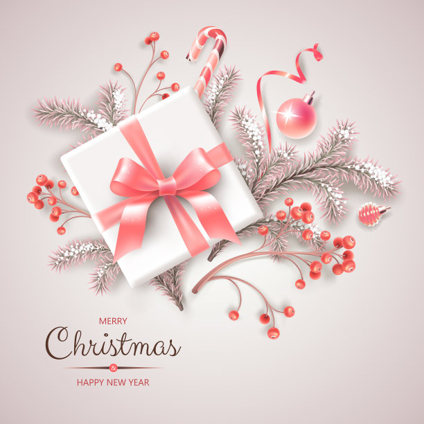 带有圣诞标志和文字的横幅图片下载