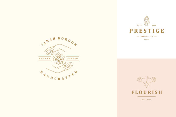 线标志标志设计模板集图片下载