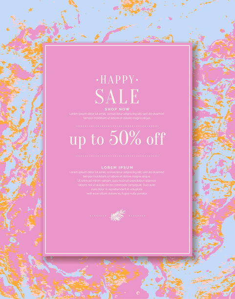 打折销售海报的原始概念。销售旗帜。放置信息和文本的模板。图片下载