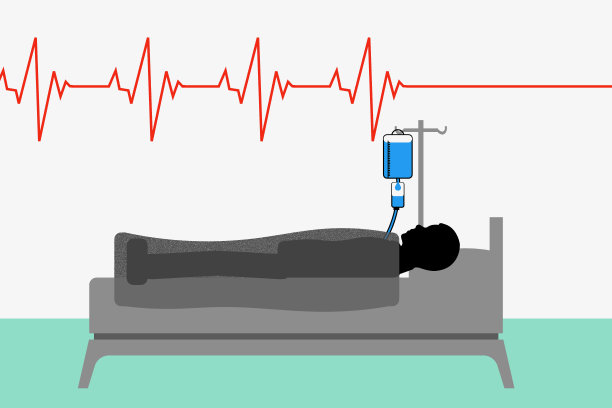 生病和心电图图片下载