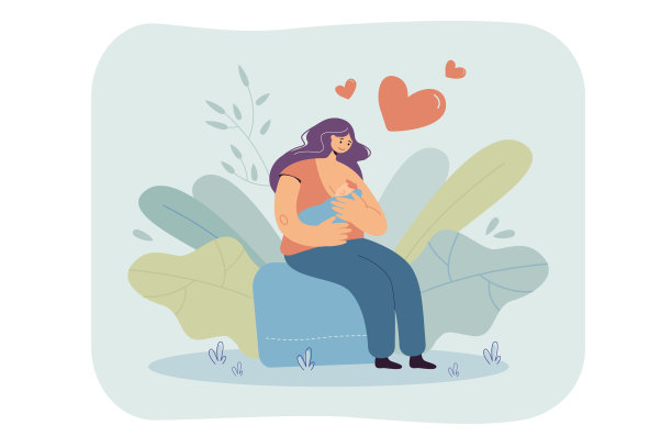 慈爱的母亲给她的孩子喂奶图片下载