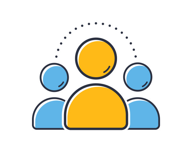 人的偶像。让人们在白色背景下被隔离。颜色的设计元素。可用于移动概念和web应用程序，社交网络。平面风格矢量插图。图片下载