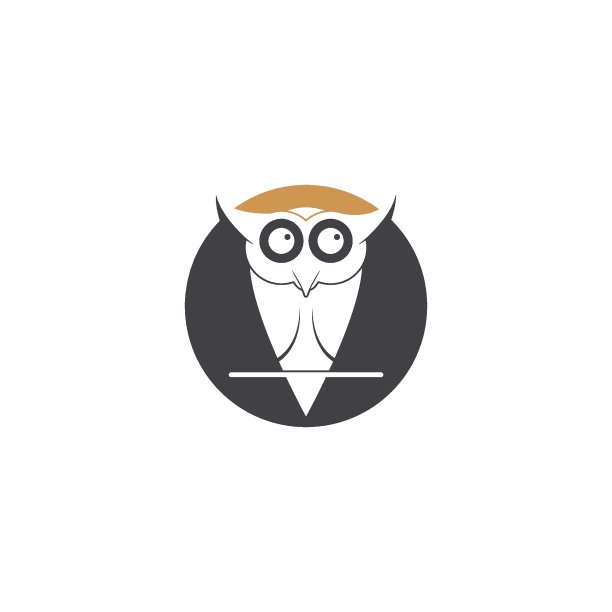 猫头鹰标志模板向量图片下载