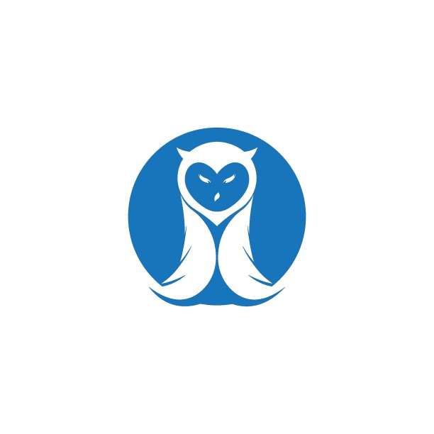 猫头鹰标志模板向量图片下载