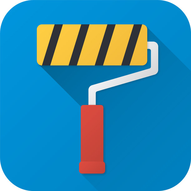 平面图标玩具滚筒刷图片下载