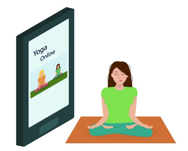 一名年轻女子在家做瑜伽。健康的生活方式的概念图片下载